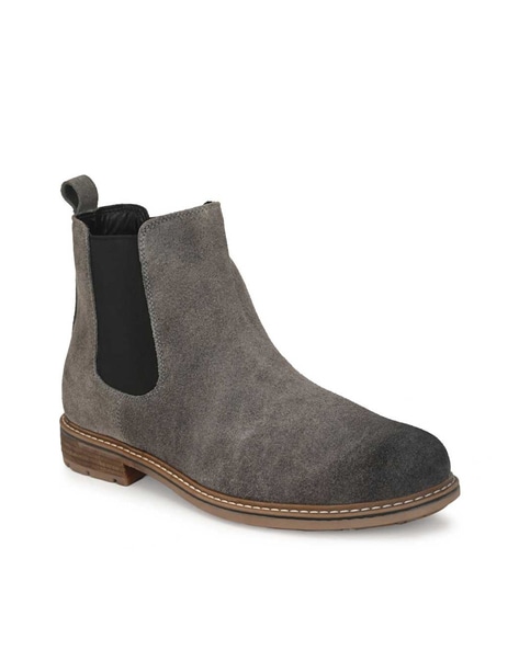 Mens cheap grey boots