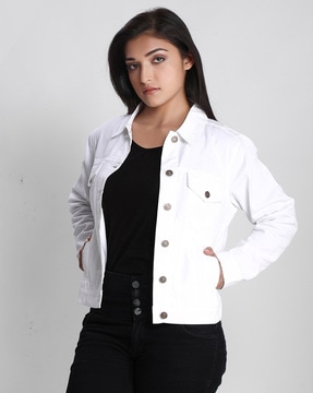 White jacket clearance for girl