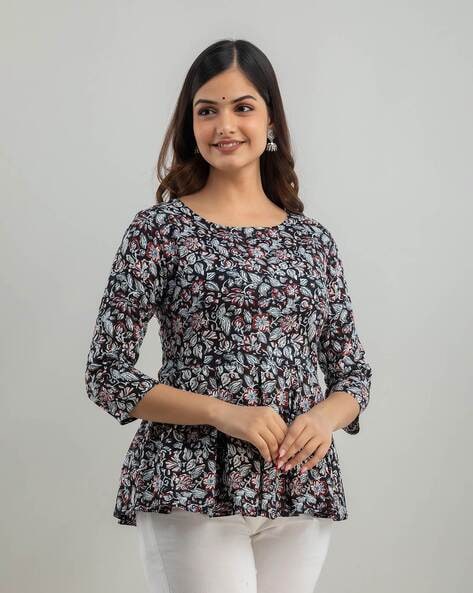 Buy Black Shirts, Tops & Tunic for Women by WOMEN TOUCH Online