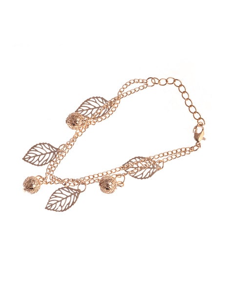 JHB Golden Gold-Plated Brass Bracelet 3 pis Combo for Women (Black Bead  Hand Mangalsutra Bracelet) : Amazon.in: Fashion