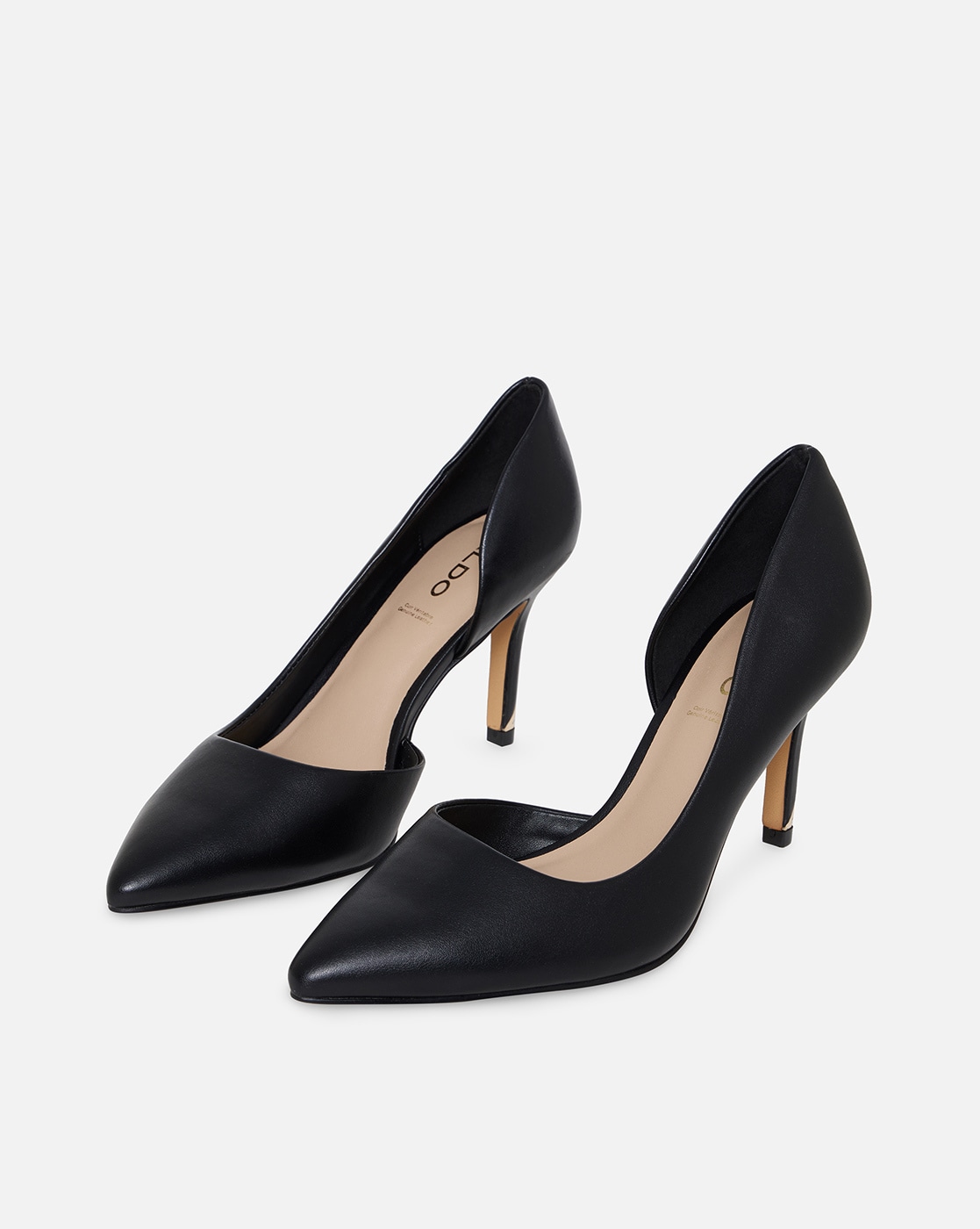 Black shoes elegant slightly pointed toe tip with high heels-thanhphatduhoc.com.vn