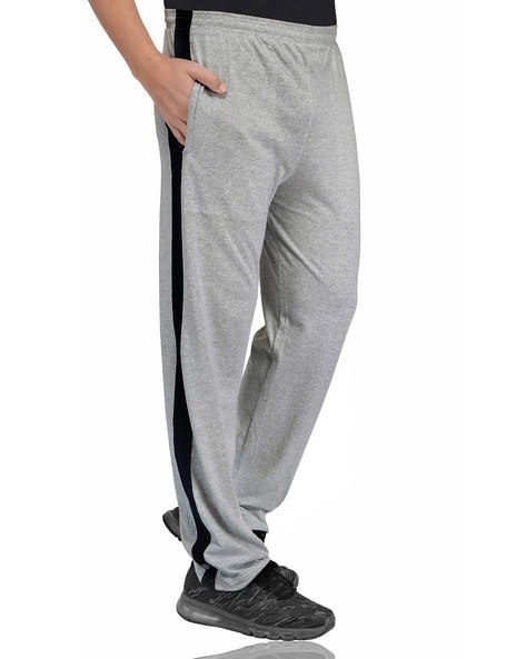 Buy BASICS TAPERED FIT NIGHT OWL BLUE STRETCH TROUSERS for Men Online -  22BTR47056