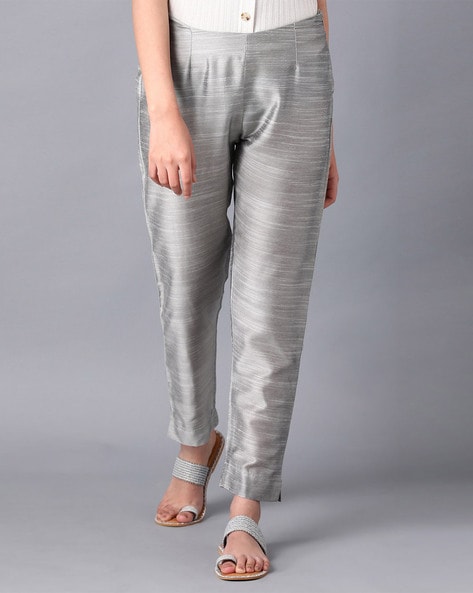 Buy Silver Pants for Women by Saffron Threads Online  Ajiocom