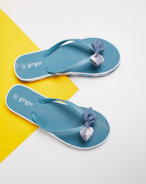 Buy Blue Flip Flop & Slippers for Women by Ginger by lifestyle Online