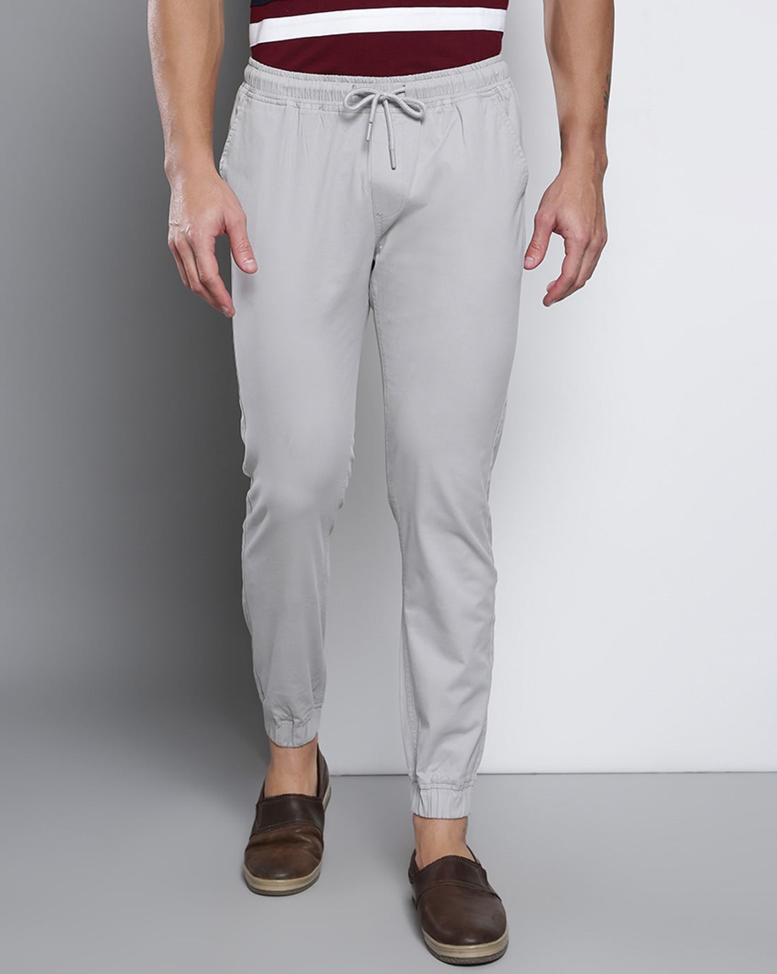 Buy Grey Melange Track Pants for Men by The Indian Garage Co Online   Ajiocom