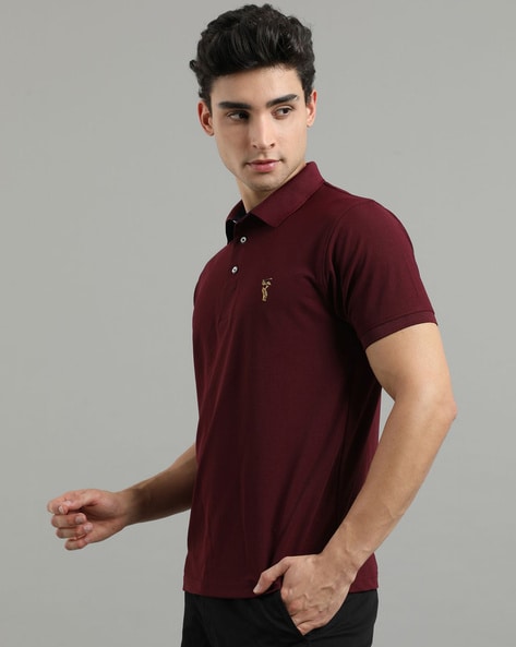 Penshoppe polo shirt clearance maroon