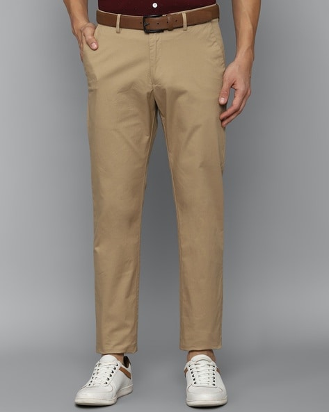 Allen Solly Regular Fit Flat-Front Chinos