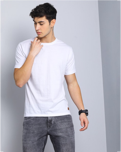 Buy Men's T-Shirt - Crew Neck & Get 20% Off