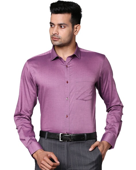 Next Look Men Self Design Formal Purple Shirt - Buy Next Look Men Self  Design Formal Purple Shirt Online at Best Prices in India | Flipkart.com