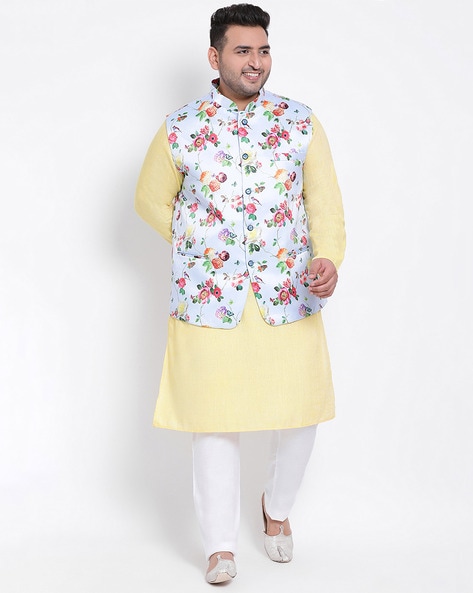 Silk Kurta Pajama With Modi Jacket, Nehru Jacket With Kurta Pajama,wedding  Dress for Men,kurta Pyjama With Jacket,indian Waist Coat,vest - Etsy