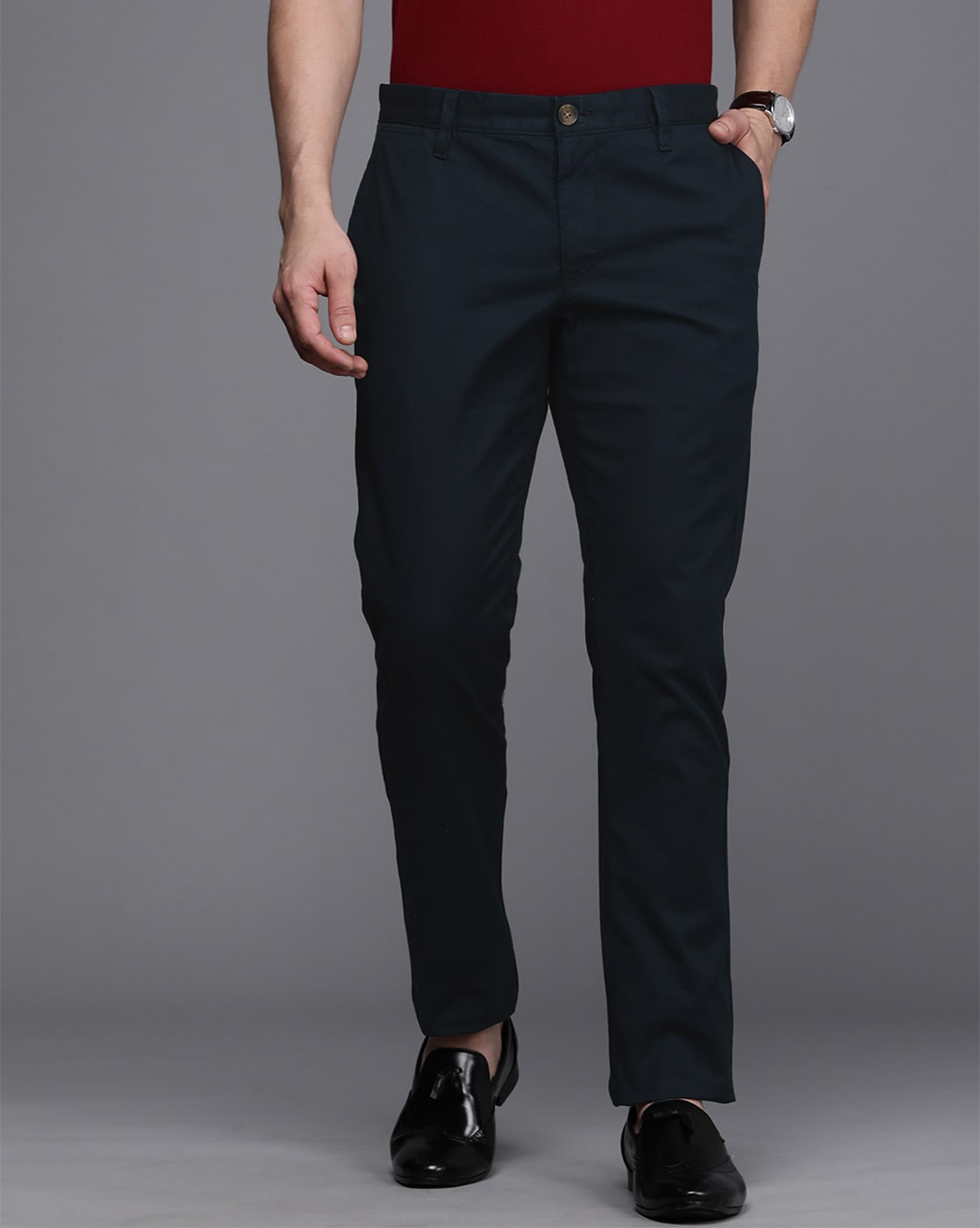 Buy Brown Trousers & Pants for Men by SUITLTD Online | Ajio.com