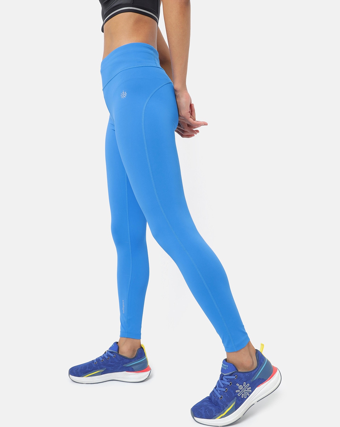 Power Workout Leggings - Blue Illuminate Floral Print, Women's Leggings