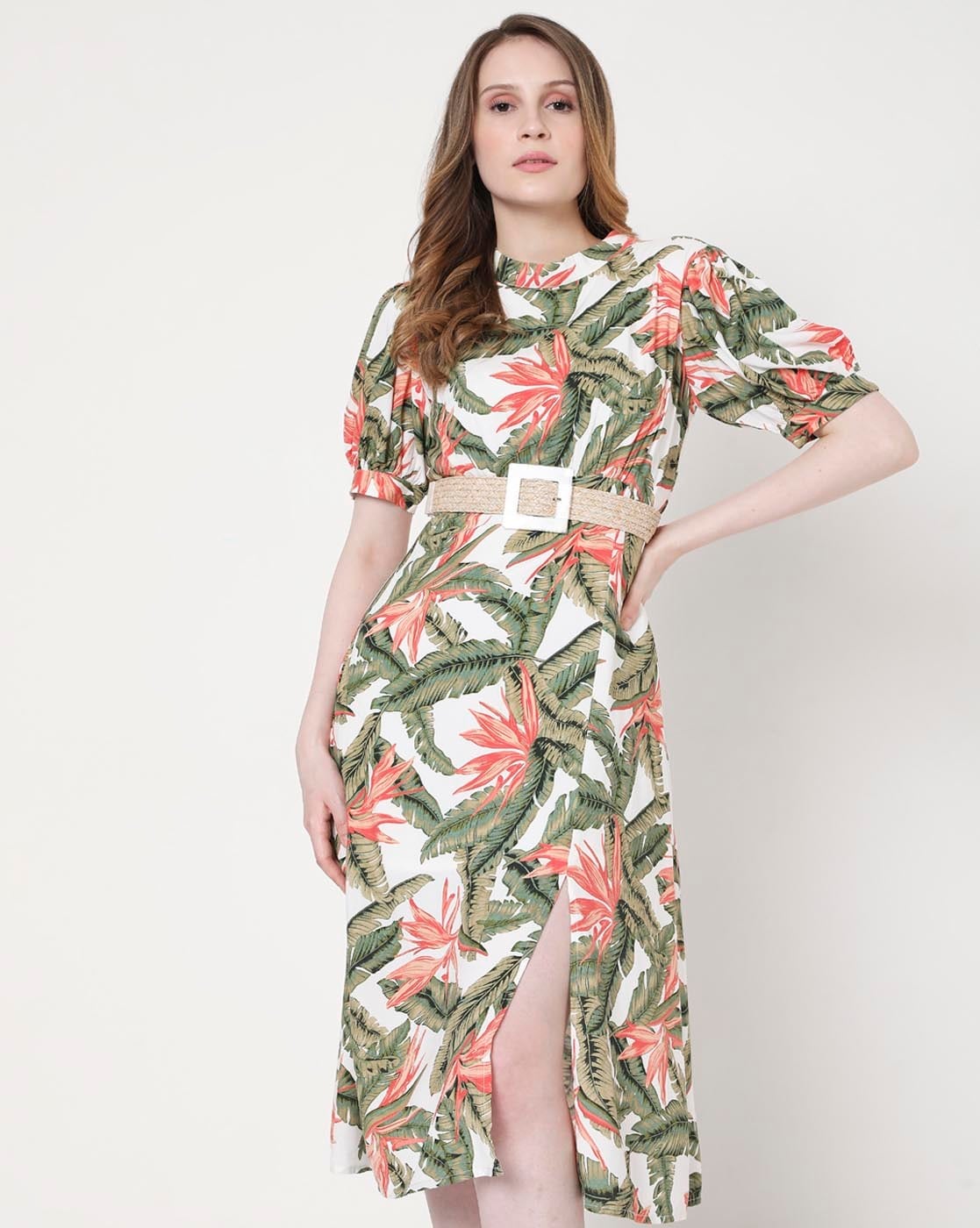 Vero moda Pretty Tunic 3/4 Sleeve Dress Beige | Dressinn