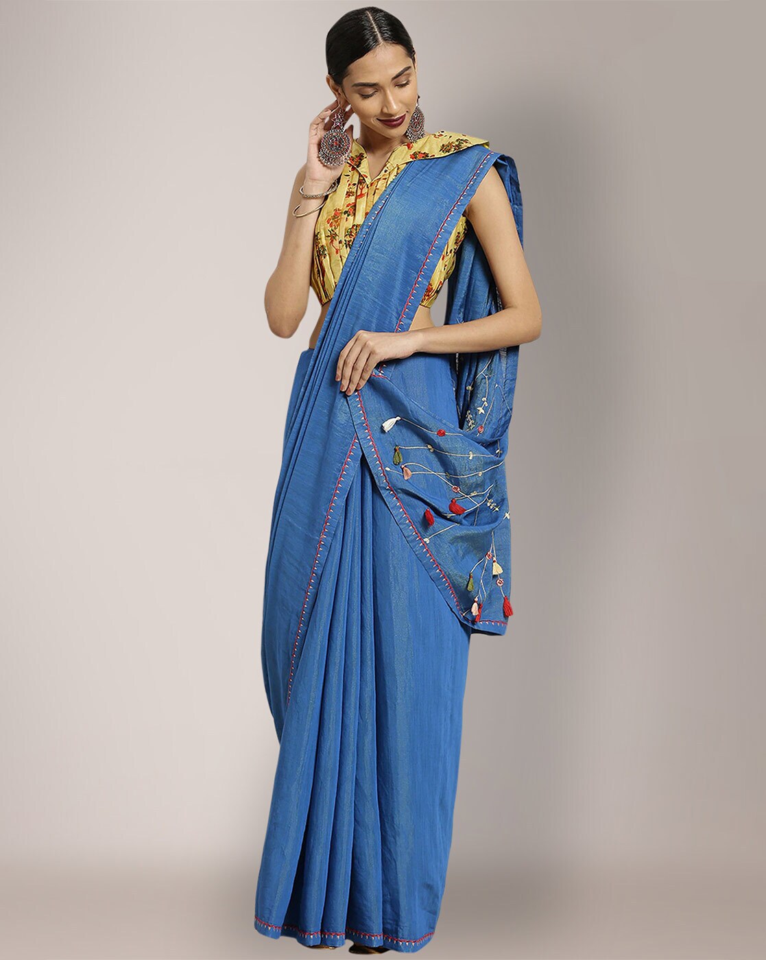 Buy Sea green Sarees for Women by Saree mall Online | Ajio.com