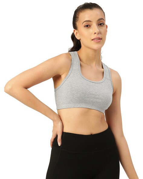 Beige Double Strap Ruched Sports Bra & Reviews - Beige - Sustainable Yoga  Tops