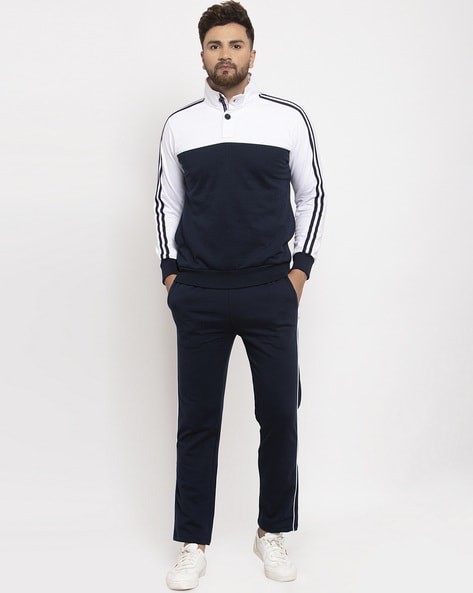 Navy blue hot sale colour tracksuit