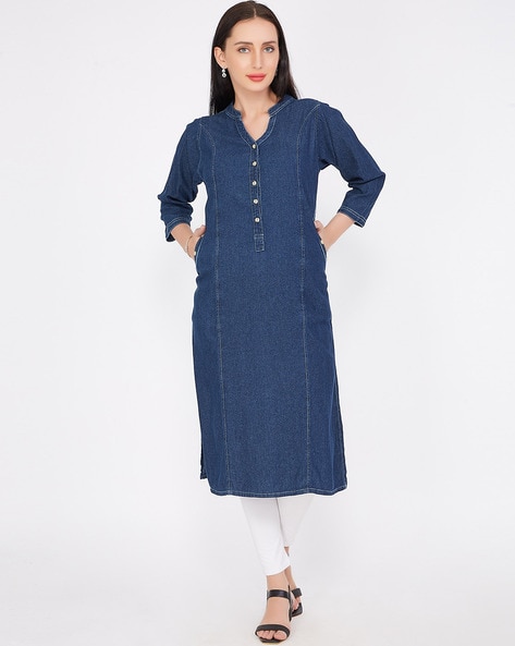 Amazon.in: Long Kurti For Jeans-vachngandaiphat.com.vn