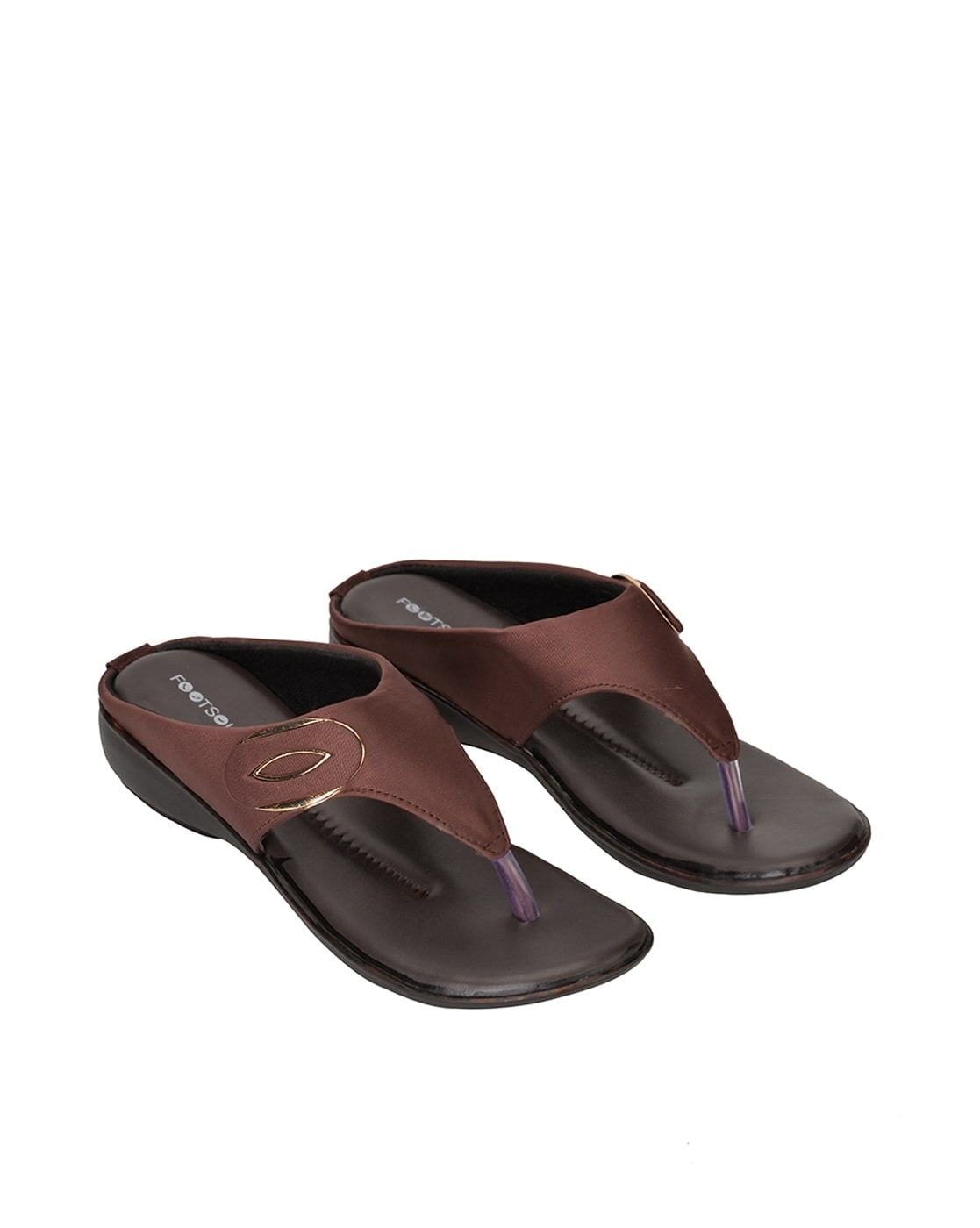 Buy Brown Flip Flop Slippers for Women by Footsoul Online Ajio