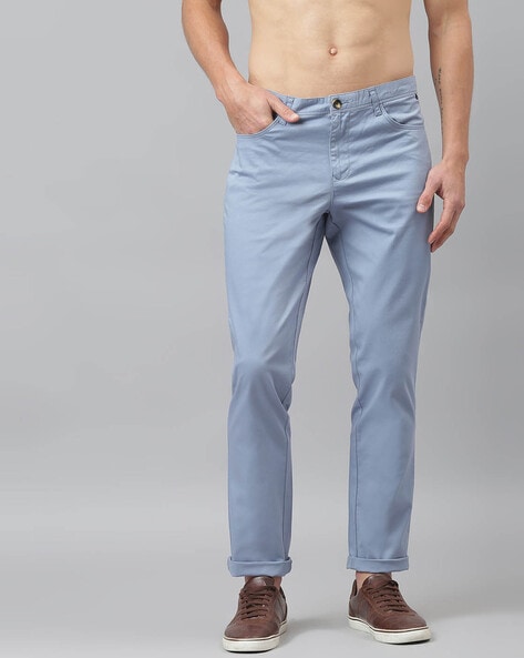 THOMAS SCOTT Slim Fit Men Blue Trousers - Buy THOMAS SCOTT Slim Fit Men  Blue Trousers Online at Best Prices in India | Flipkart.com