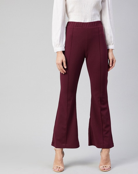 Marie Claire Mid-Rise Pleat-Front Pants