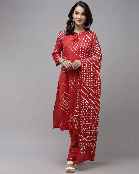 Latest red printed kurti set - G3-WPS02706 | G3fashion.com