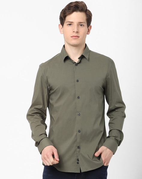 Celio Solid Regular Fit Shirt