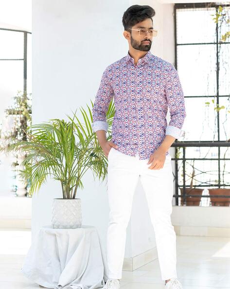 Thunder Purple Formal Plain-Solid Premium Cotton Shirt For Men