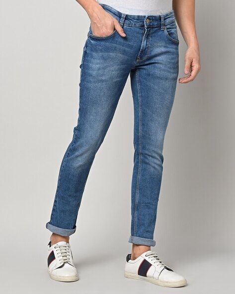 Spykar Mid-Wash Skinny Fit Jeans