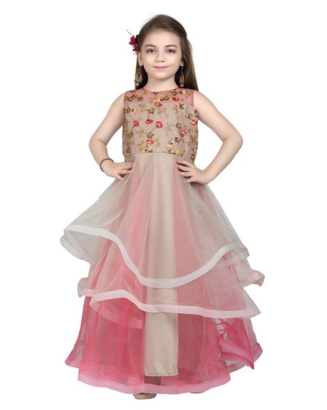 Buy Purple Dresses & Frocks for Girls by BOLLYLOUNGE Online | Ajio.com