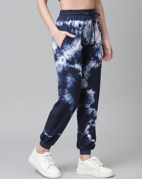 Tie dye cuffed joggers sale