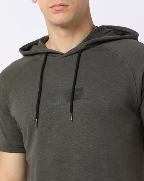 Short sleeve t sales shirt with hood