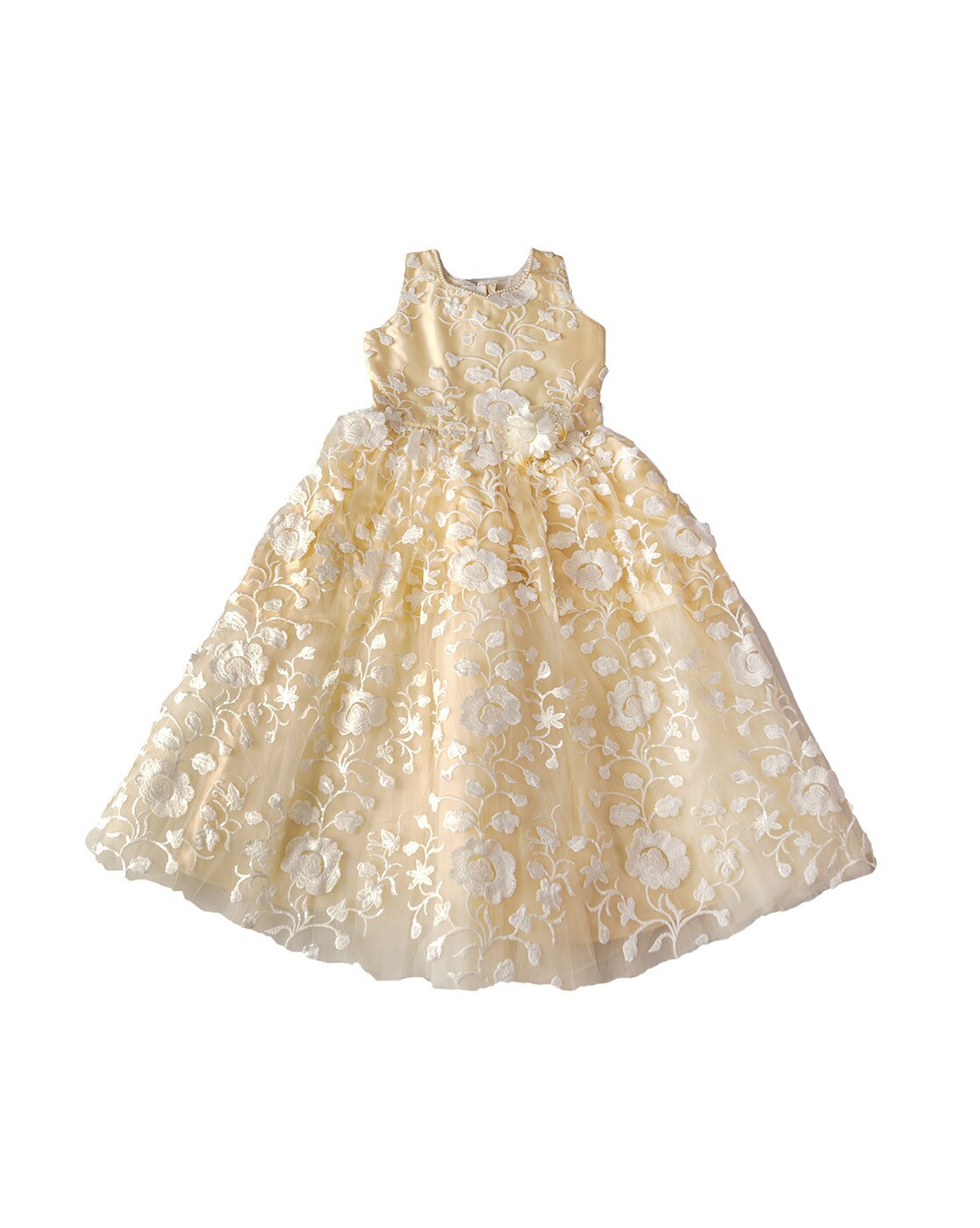 Buy Cream Dresses & Frocks for Girls by ENFANCE Online | Ajio.com