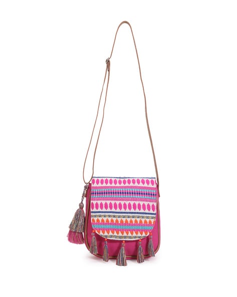 Embroidered sling online bags