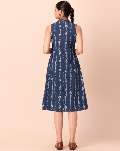 Olivia Cooke Dress|elegant Floral Cotton V-neck Dress For Women - Slim A- line Mid-calf Summer