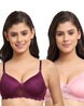 Buy Light pink & Purple Bras for Women by FRISKERS Online