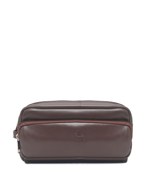 Grant Leather Toiletry Bag | Pottery Barn