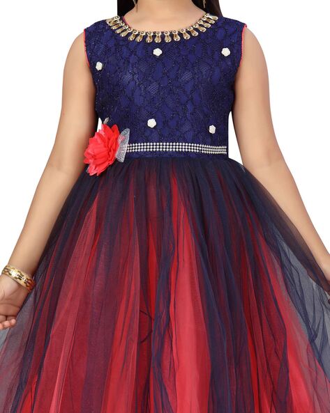 Buy Aarika Girls Gajri Color Self-Design Gown Online at Best Prices in  India - JioMart.