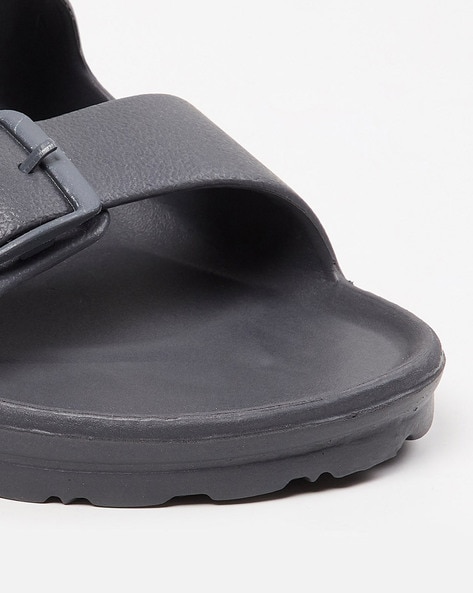 Double strap footbed sliders new arrivals