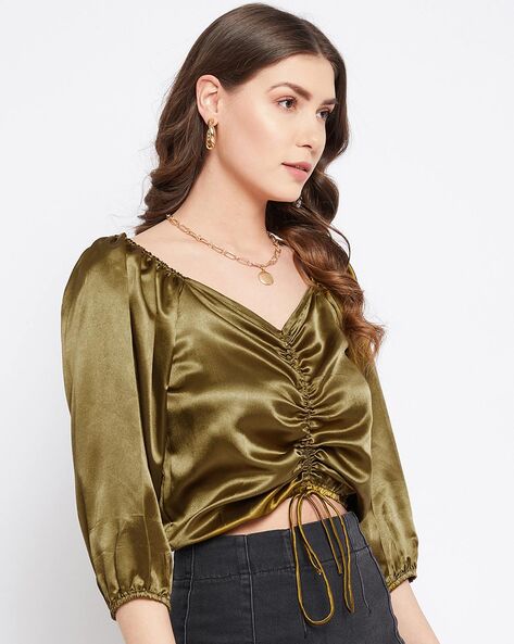 Olive hotsell satin top