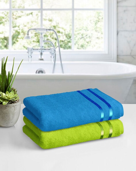 Piatro Cotton Towels Set of 2 Blue