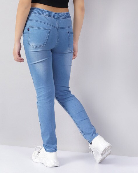 Buy Lightly Washed Skinny Jeggings Online at Best Prices in India - JioMart.