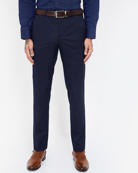 fcity.in - Charlie Carlos Blue Slim Fit Formal Trouser For Men / Ravishing-atpcosmetics.com.vn