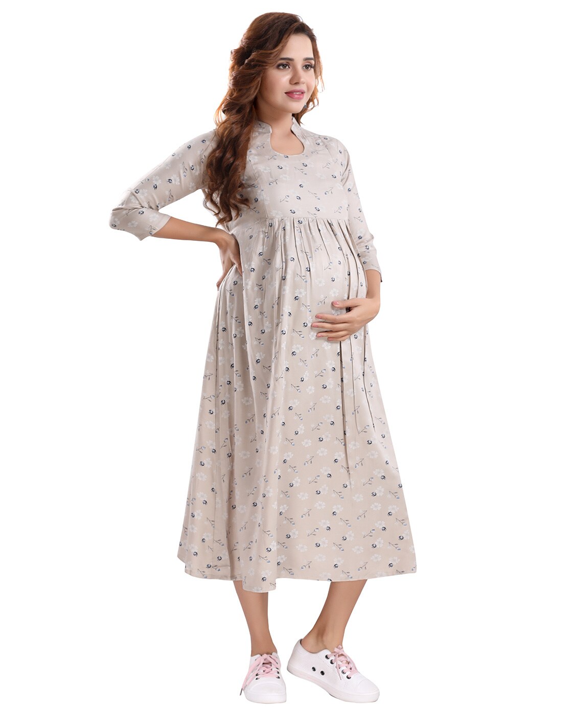 Fabiurt Dresses Loose Sleeveless Cotton Maternity Dress Postpartum  Breastfeeding Dress for Women,Blue - Walmart.com
