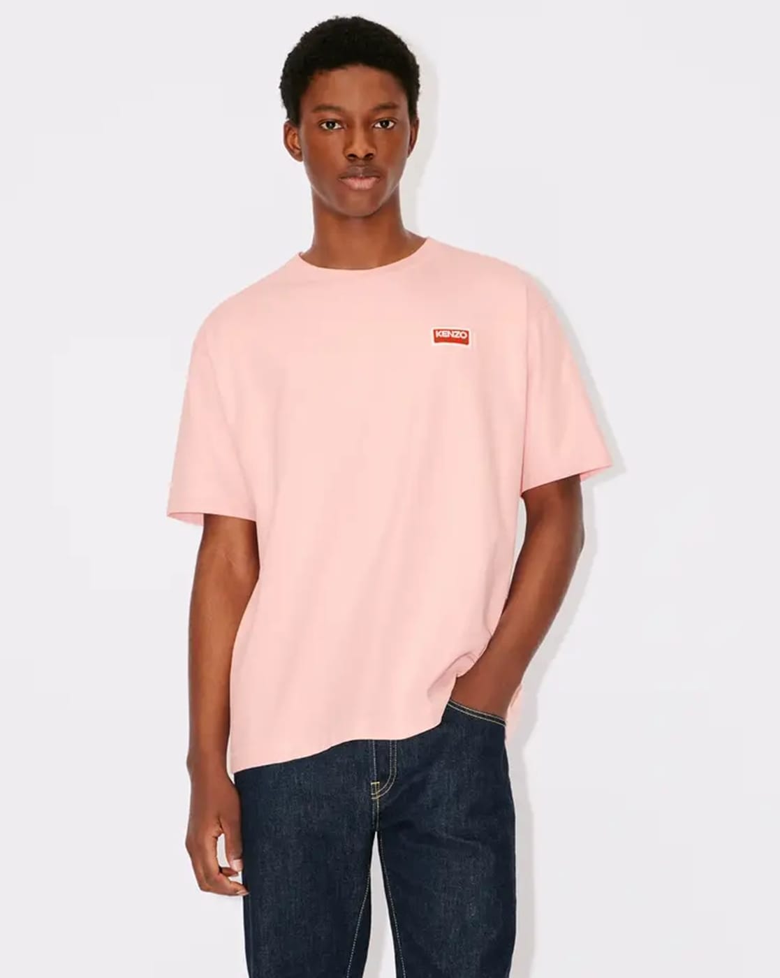 Pink kenzo sale shirt mens