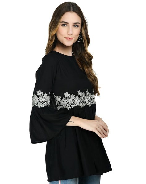 Buy Black Tops for Women by AKIYA Online