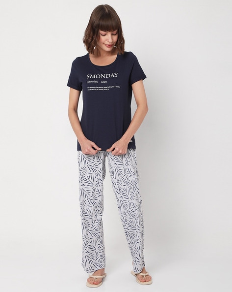 Buy Blue Night LoungeWearSets for Women by Vero Moda Online Ajio