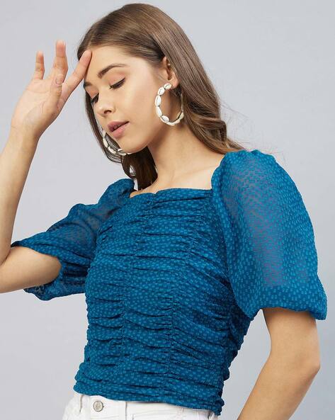 Buy Teal Blue Tops for Women by Rare Online