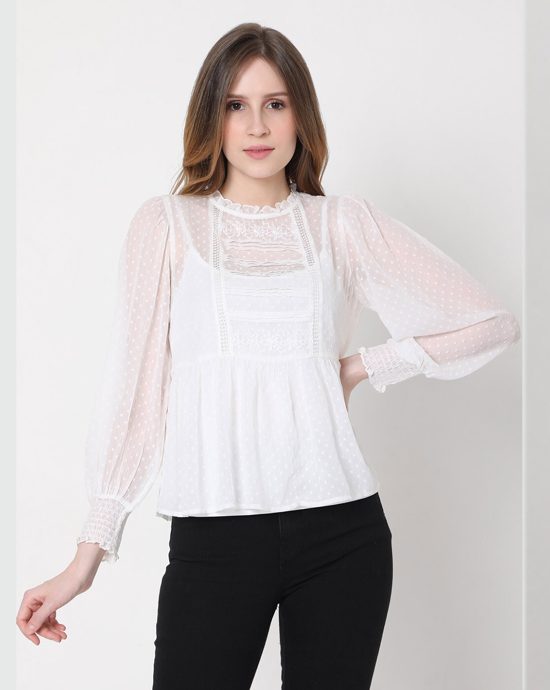 Buy White Tops for Women Vero Moda Online | Ajio.com