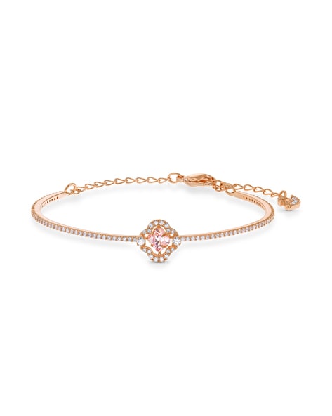 Pink Swarovski crystal Bracelet | Mahalna.com