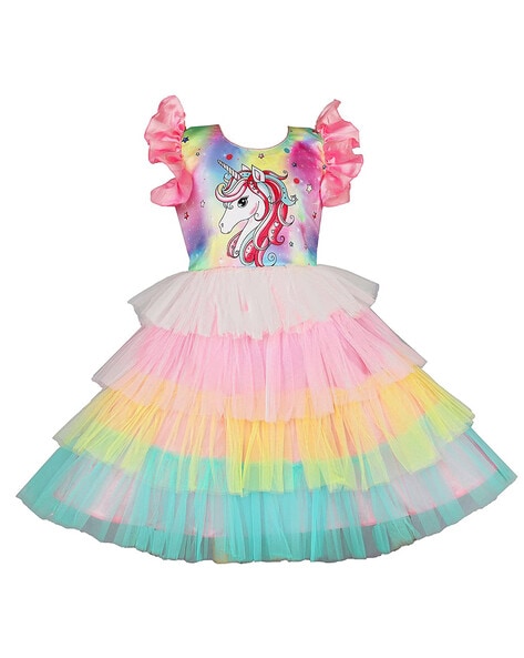 Buy Girls Unicorn Dress Kids Party Costume Girls Dress up Party Dress 2-10  Online at desertcartINDIA